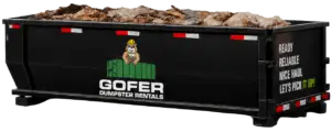 A Gofer dumpster is perfect for your next job.