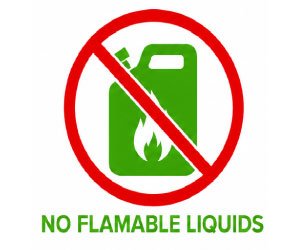 No Flamable