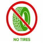 No tires are allowed in the dumpsters.
